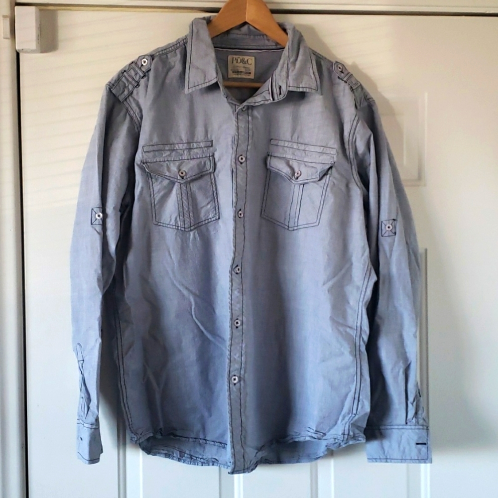 PD&C XXL Mens Long Sleeve Shirt